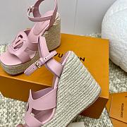 Louis Vuitton LV Isola Wedge Sandal Pink 8cm - 5