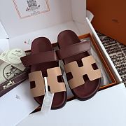 Hermes Chypre Wine Beige Sandal - 2
