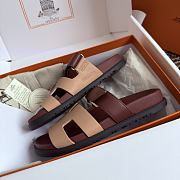 Hermes Chypre Wine Beige Sandal - 3