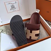 Hermes Chypre Wine Beige Sandal - 4