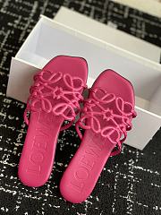 Loewe Petal Anagram Slide Soft Calfskin Pink - 3