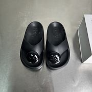 Loewe x Paula's Ibiza Foam Black Bubble Slides - 3