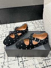 Alaïa Suede Embellished Criss-Cross Ballet Flats - 5