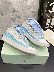 Lanvin Curb Sneaker White Light Blue - 3