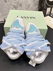 Lanvin Curb Sneaker White Light Blue - 4