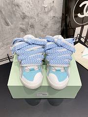 Lanvin Curb Sneaker White Light Blue - 2