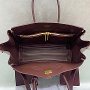 Balenciaga Bel Air Carry All Bag Small Dark Burgundy 30cm - 5