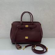 Balenciaga Bel Air Carry All Bag Small Dark Burgundy 30cm - 3