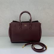Balenciaga Bel Air Carry All Bag Small Dark Burgundy 30cm - 4