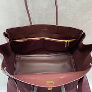Balenciaga Bel Air Medium Carry All Bag Dark Burgundy 36.9x28.9x16cm - 2