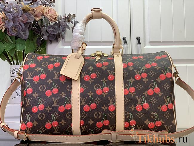 Louis Vuitton LV x TM Keepall Bandoulière 45 Cherry 45x27x20cm - 1