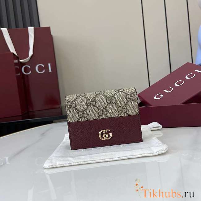 Gucci Bi-color GG Marmont Small Wallet 11x8.5x3cm - 1