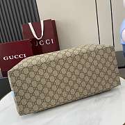 Gucci GG Emblem Medium Tote Bag Light Blue 38x25x15cm - 2