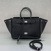 Balenciaga Bel Air Carry All Bag Small Black Silver 30cm - 2