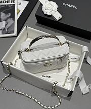 Chanel 25s Coco Crush Vanity Handle Caviar White 17x9.5x8cm - 4