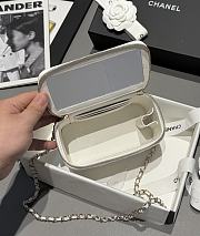 Chanel 25s Coco Crush Vanity Handle Caviar White 17x9.5x8cm - 3