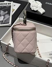 Chanel 25s Coco Crush Vanity Handle Caviar Pink 17x9.5x8cm - 4