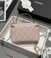 Chanel 25s Coco Crush Vanity Handle Caviar Pink 17x9.5x8cm - 3