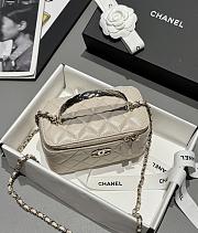 Chanel 25s Coco Crush Vanity Handle Caviar Beige 17x9.5x8cm - 3