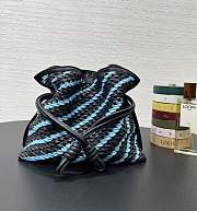Loewe Mini Flamenco Clutch Lambskin Sky Blue 23.5x18x9cm - 5