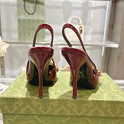 Gucci Slingback With Marina Chain Red Patent 10cm - 5