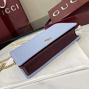 Gucci GG Marmont Wallet On Chain Blue 20x12.5x4cm - 5