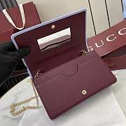 Gucci GG Marmont Wallet On Chain Blue 20x12.5x4cm - 3