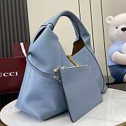 Gucci Softbit Maxi Shoulder Bag Blue 46x26x16cm - 4
