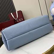 Gucci Softbit Maxi Shoulder Bag Blue 46x26x16cm - 3