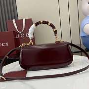 Gucci Bamboo Diva Medium Bag Red 26.6x13x8cm - 5