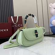 Gucci Bamboo Diva Medium Bag Light Green 26.6x13x8cm - 3