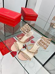 Rene Caovilla Chandelier Sandal Light Pink Heel 10cm - 3