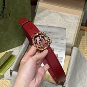 Gucci Belt Red 4cm - 2