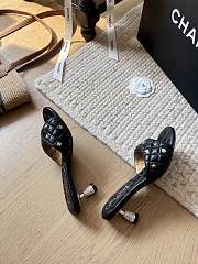 Chanel 25C Black Heel 5cm - 2