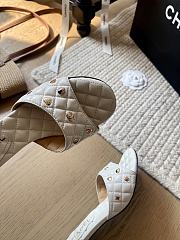 Chanel 25C White Heel 5cm - 4