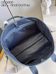 Louis Vuitton LV Monogram Wash Denim Weekend Tote 43x34x17.5cm - 2