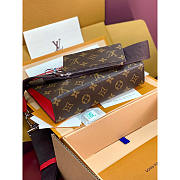 Louis Vuitton LV Pochette Voyage MM Monogram Red 18.5x11x6.5cm - 4