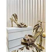 Dior Or Adiorable Heeled Sandal Laminated Lambskin 8cm - 5