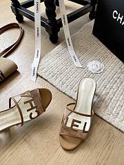 Chanel PVC Brown Heel 5cm - 5