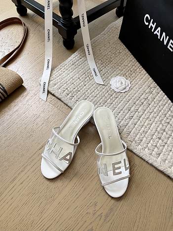 Chanel PVC White Heel 5cm