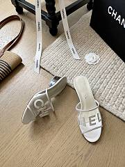 Chanel PVC White Heel 5cm - 4