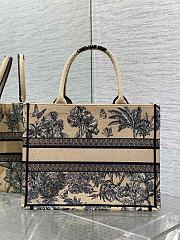 Dior Book Tote Dioriviera Medium Beige Palms 36x27.5x16.5cm - 3
