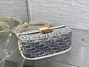 Dior Medium 30 Montaigne Satchel Bag Blue Chambray 24x17x9cm - 2