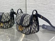Dior Medium 30 Montaigne Satchel Bag Blue 24x17x9cm - 6