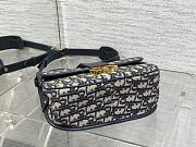 Dior Medium 30 Montaigne Satchel Bag Blue 24x17x9cm - 5