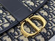 Dior Medium 30 Montaigne Satchel Bag Blue 24x17x9cm - 4