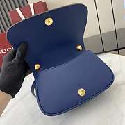 Gucci Blondie Mini Top Handle Bag Blue 21.5x11x8cm - 6
