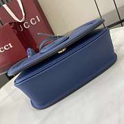 Gucci Blondie Mini Top Handle Bag Blue 21.5x11x8cm - 5