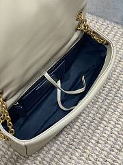 YSL Jamie 4.3 Small In Lambskin Beige 25x16x7cm - 5