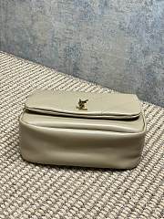 YSL Jamie 4.3 Small In Lambskin Beige 25x16x7cm - 3